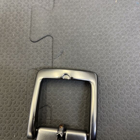 Columbia Men Brown/Black Reversible PebbledLeather Prong Buckle Dress Belt Sz34 - Picture 3 of 6